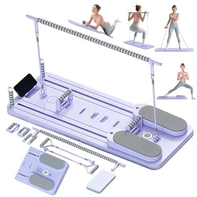 CroyVine Pilates Board-Pilates Reformer Board,Multi-Purpose Portable Pilates Reformer Machine Home Pilates Kit for Home Workout,Fitness, Exercise,Abs,Core Equipment