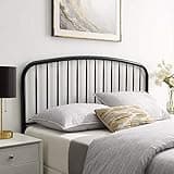 Modway MOD-6150-BLK Nova Queen Metal Headboard, Black