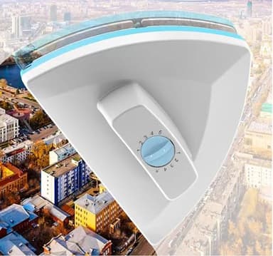 Amffed Double Sided Magnetic Window Cleaner, Outside Glass Wiper, 5-Gear Adjustable Outsider Glider Washing Brush Tool, for High-Rise Double Car Glazed Windows (0.3"-1.2")