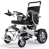 Electric Wheelchair for Adults Intelligent Power Wheelchairs Lightweight Foldable All Terrain Motorized Wheelchair for Seniors,15+ Miles Travel Range,Load Capacity 330 lbs, Airline Approved