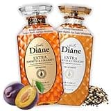 Moist Diane Keratin Shampoo & Conditioner Set for Frizzy & Coarse Hair Women & Men, Organic Hair Care with Argan Oil & Plum Oil from Japan, Silicone & Sulfate Free, SMOOTH & STRAIGHT, 15.2 Fl Oz, 2EA