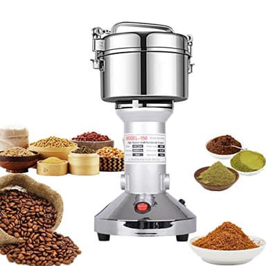 Grain Mill 150g High Speed Food Electric Stainless Steel Grinder Mill Seeds Flour Nut Pill Wheat Corn Herbs Spices & Seasonings Grinder Dry Grain Powder Machine