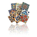 9 Mixed Designs (NO Stickers) Real Ceramic A1 Quality Talavera Mexican Tile 4x4 " Sampler