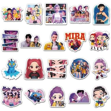 20Pcs Korean Idol Demon Hunters Fridge Magnets, Refrigerator Magnets Decorative for Whiteboard, Cute Fridge Magnet, Fun Magnet Circle for Classroom, Locker Dry Erase Kitchen Offic
