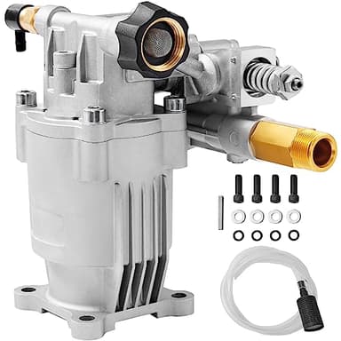 VEVOR Pressure Washer Pump, 3/4" Shaft Horizontal, 2500-3400PSI, 2.5 GPM, Replacement Power Washer Pumps, Parts Washer Pump, Compatible with Honda, Simpson, RYOBI, Briggs & Stratton, Subaru, Craftsman