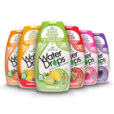 SweetLeaf Water Flavoring Drops - Stevia Water Enhancer, Sugar Free, Zero Calorie Water Additive for Flavor, Contains Monk Fruit Extract, Gluten Free, Keto Friendly - 1.62 Fl Oz (Variety Pack of 6)
