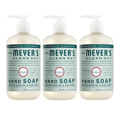 MRS. MEYER'S CLEAN DAY Hand Soap, Birchwood Scent, 12.5 Fl Oz Bottle - 3 Pack