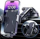 Ossvaln Cell Phone Car Mount [Upgraded - Super Suction Power] Car Holder for Phone 3-in-1 Universal Phone Holder for Car Vent Phone Mount 360° Car Holder Phone for iPhone Android Smartphones