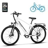 VICTRIP Seeker 26" Electric Bike for Adults with Peak 500W Brushless Motor, 35Miles 324WH Removable Battery 20MPH Commuting Electric Mountain Bike,UL 2851 Certified, Front Fork Suspension