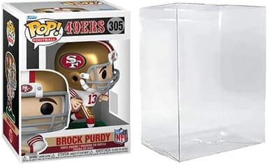 Funko Pop! NFL San Francisco 49ers Brock Purdy Vinyl Figure #305 with Display Case