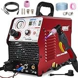 HONE Plasma Cutter, Actual 50Amp Non-Touch Pilot Arc Plasma Cutter Machine, 5/8" Clean Cut 3/4" Max. Cut, Digital Control Plasma Cutting Machine 110V/220V with 2T/4T, Gas Test and Post Flow