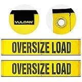 VULCAN Oversized Load Banner For Escort Vehicles - 2 Pack - Mesh - 12 Inch x 60 Inch