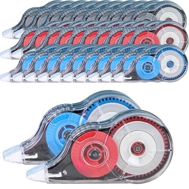 WISOPTUS 32-Pack Correction Tape, 39.37 ft Each, Fast Clean and Easy-to-Use Correction Tape Bulk, Office School Supplies, Random Mixed Colors