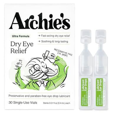 Archie's Remedies, Dry Eye Relief, Ultra Lubricating Eye Drops (30 Count (Pack of 1))