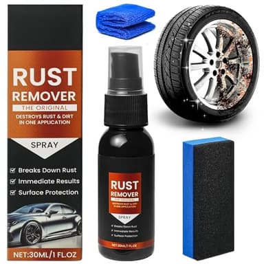 FreeSinger Rust Remover Spray for Metal - 2026 Upgrade Heavy Duty Metal Cleaner for Vehicles, Tools, Chains, Iron Out Rust Stain Remover, Multi-Surface Cleaner, Fast-Acting Oxidation Remover
