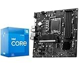 Micro Center CPU Motherboard Intel Core i5-12400F 12th Gen 6-Cores LGA 1700 Desktop Processor with MSI PRO B760M-P DDR4 ProSeries Motherboard
