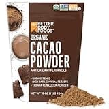 BetterBody Foods Organic Cacao Powder, Rich Chocolate Flavor, Non-GMO, Gluten-Free, Cocoa, 16 ounce, 1 lb bag