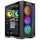 Skytech Nebula Gaming PC Desktop, Intel i3 10105F 3.7 GHz (4.4GHz Turbo Boost), NVIDIA GTX 1650 4GB GDDR6, 500GB SSD, 16GB DDR4 RAM 3200, 650W Gold PSU, Wi-Fi, Win 11 Home