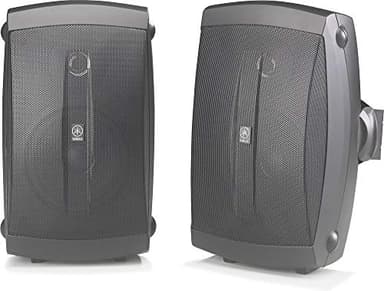 YAMAHA NS-AW150BL 2-Way Indoor/Outdoor Speakers (Pair, Black) - Wired