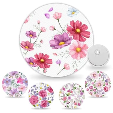 HONYOU 15Pack Freestyle Bandage for Libre 3 Plus Sensor Covers Waterproof, 15 Days Libre 3 Overpatch Tape Floral Pattern CGM Adhesive Patches Without Hole