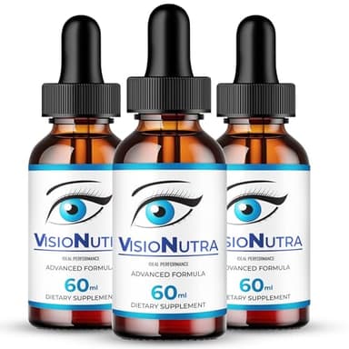 VisioNutra Drops, Official VisioNutra Eye Health Supplement Drops - Maximum Strength, All Natural Visual Wellness & Crystal Clear View, Advanced Visio Nutra Droppers Support Reviews (3 Pack)