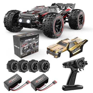 HYPER GO H14BM V3 1/14 Brushless RC Cars for Adults Fast 50 mph, RC Trucks 4X4 Offroad Waterproof, Electric Powered High Speed RC Car, Fast Extreme RC Truggy with 3S Battery for Snow Sand