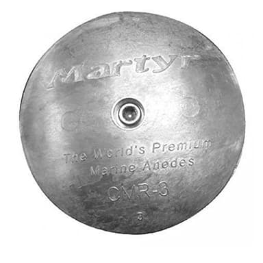 Martyr Anodes, CMR03, Zinc Rudder & Trim Tab Disc Anode with Stainless Steel Allen Head (0.5 H x 3.75 OD x 0.34 ID) – Marine Boat Sacrificial Anode for Saltwater Corrosion Protection