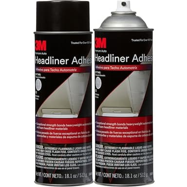 3M Headliner & Fabric Adhesive, 18.1 oz. Aerosol Can (Pack of 2)