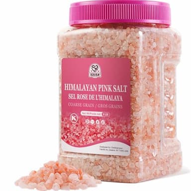 52USA Himalayan Pink Salt Coarse, Pink Salt Coarse for Grinder, 80oz (5 Pound), 100% Real, Pure, Unrefined Himalayan Pink Salt, Pink Himalayan Sea Salt