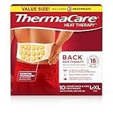 ThermaCare Advanced Back & Hip Therapy Adhesive HeatWraps, Disposable Heat Therapy Patches, Heat Pads for Instant Muscle & Herniated Disc Pain Relief, HSA/FSA Eligible & Approved, L/XL, 10 Count
