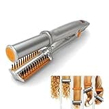 Curling and straightening 2 in 1 Hairdresser Electric Curling Iron Splint Dry and Wet Styling Tool