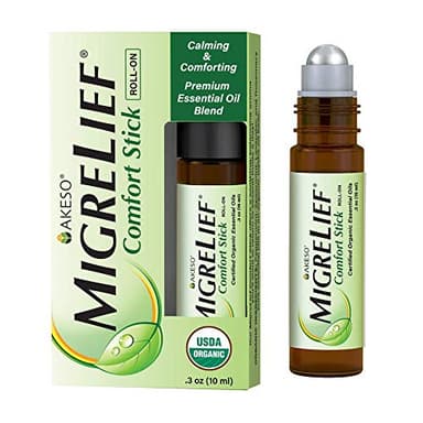 MigreLief Comfort Stick, Migraine and Headache Essential Oil Roll-On - Peppermint Lavender - 10ml