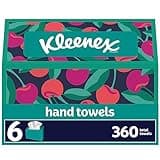 Kleenex Disposable Paper Hand Towels, 6 Boxes, 60 Tissues per Box (360 Total Tissues), Packaging May Vary