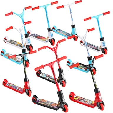 Civaner 10 Pcs Fingerboard Finger Scooter Mini Two Wheel Finger Scooter Fingerboard Scooters Party Favor with Removable Wheel