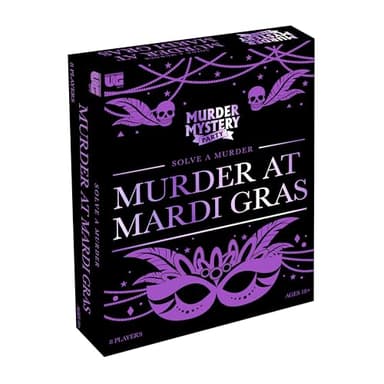 Murder Mystery Party– Murder at Mardi Gras Dinner Party Game for 8 Players, Interactive Mystery Game Kit for Adults, Role Play Party Game Ages 18+