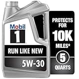 Mobil 1 Advanced Full Synthetic Motor Oil 5W-30, 5 Quart