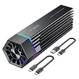 ineo M.2 NVMe (PCIe) SSD Enclosure Built-in Cooling Fan and Write Protection Switch [C2605-NVMe]