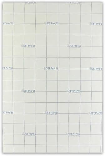 Neenah Jet-PRO Soft Stretch Digital Transfer Paper 11" x 17" (10 Sheets) - Iron Heat Transfer SS Film Sheet for T-Shirts, DIY Craft
