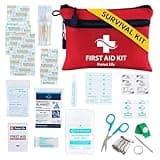 Protect Life Survival First Aid Kit for Home/Business, Camping Survival Kits | Mini Travel First Aid Kit | Camping Equipment | Small Kits for Car | Outdoor Emergency Survivals Pack - 100pcs