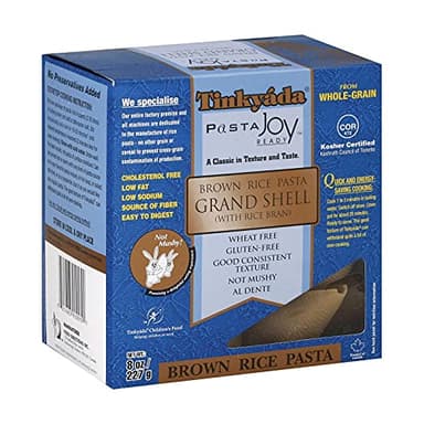 Tinkyada Grand Shell Brown Rice Pasta 8 ounce (Pack of 12)