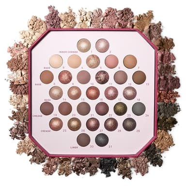 LAURA GELLER NEW YORK The Ultimate Palette Minimalism Maximized | Includes 31 Baked Eyeshadows in Classic and Marble with Matte & Shimmer Finishes