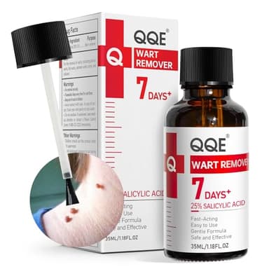Wart Remover, 25% Salicylic Acid Wart Remover Liquid, Fast-Acting Treatment Wart Remover for Plantar Warts for Feet, Salicylic Acid for Warts, Corn Remover for Toes, Common & Flat Warts, 1.18FL.OZ