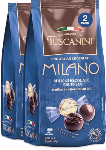 Tuscanini Fine Italian Milk Chocolate Truffles, Milano, 5.4oz (2 Pack) | Gourmet Italian | Premium Gift | Perfect for Holidays & Celebrations