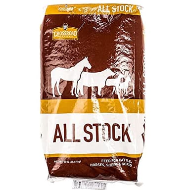 Purina All Stock Feed for Cattle, Horses, Sheep & Goats, Sweet Feed Textured, 50lbs