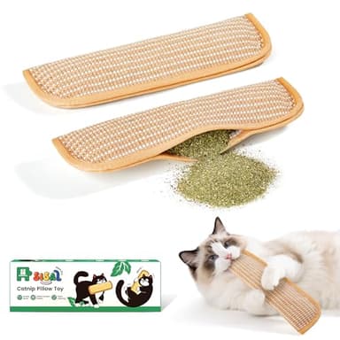 Potaroma Cat Toys Pack of 2 with 6000mg A+ Organic Catnip, Sisal Material