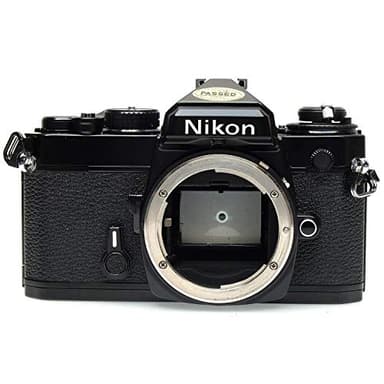 Black Nikon FE SLR film camera (Renewed)