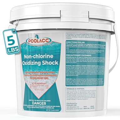 5 LB Non-Chlorine Spa Shock Oxidizer for Hot Tub, Chlorine-Free Treatment & Enhanced Oxidizing Shock for Hot Tubs, Spas and Pools, Quick Dissolving, Fast-Acting