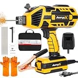 AwxryoX Portable Handheld Welding Machine, 110V 140Amp Upgraded Maquina de Soldar with IGBT Inverter 6 Variable Current, Soldadora Welding Tool Set with 3/32"-1/8" Welding Rod & Protective Gloves