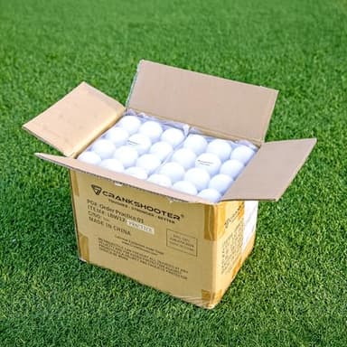 CRANKSHOOTER Lacrosse Practice Balls, Qty 120 (1 Case, 10 Dozen) These are NOT Game Balls (White)
