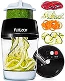 Fullstar Mandoline Slicer Spiralizer & Vegetable Slicer, Zucchini Noodle Maker, Onion & Food Chopper, Veggie Spiral Cutter & Grater (4 in 1)
